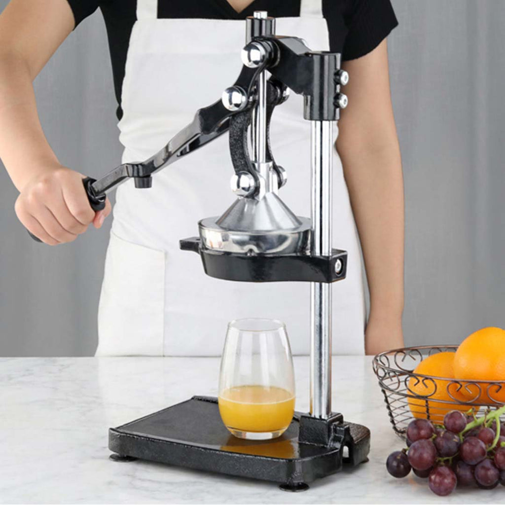 NNEAGS Stainless Steel Manual Juicer Hand Press Juice Extractor Squeezer Black