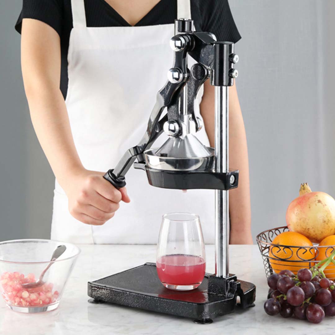 NNEAGS Stainless Steel Manual Juicer Hand Press Juice Extractor Squeezer Black