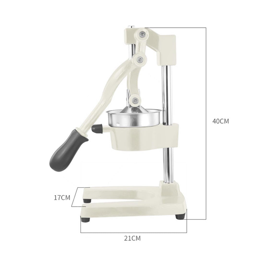 NNEAGS Manual Juicer Hand Press Juice Extractor Squeezer Orange Citrus White