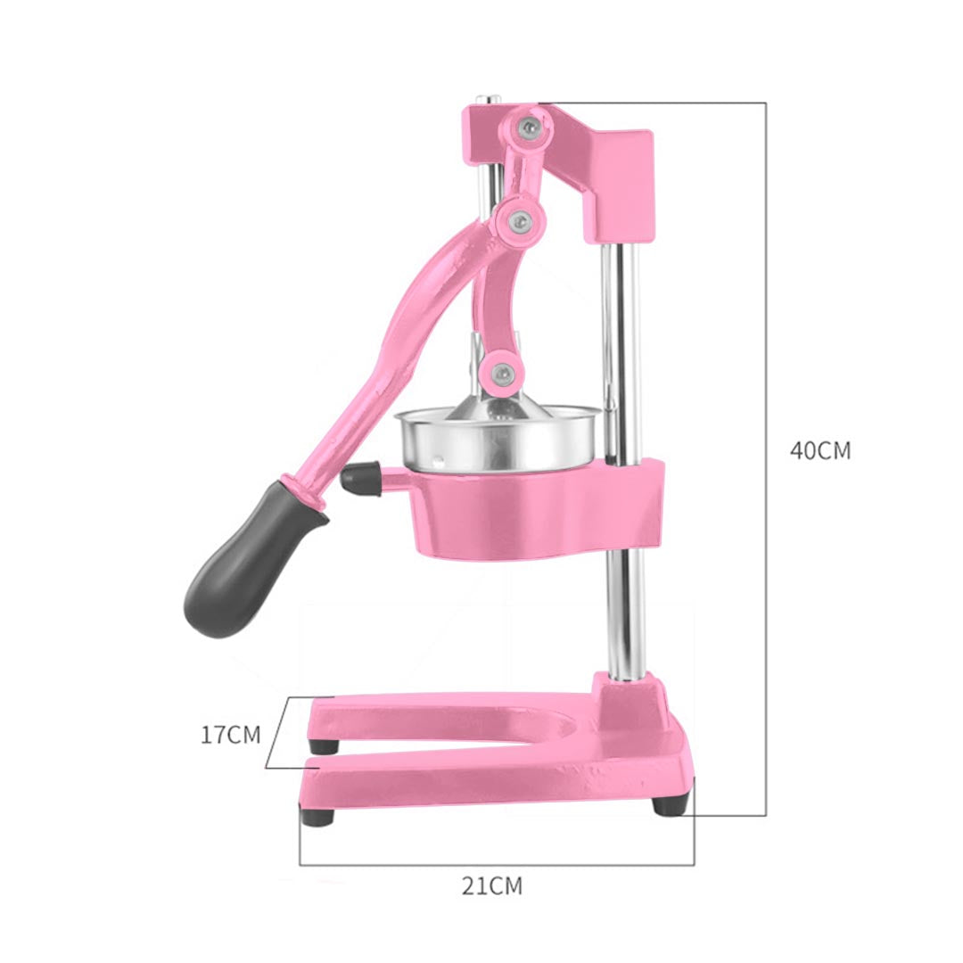 NNEAGS 2X Manual Juicer Hand Press Juice Extractor Squeezer Orange Citrus Pink
