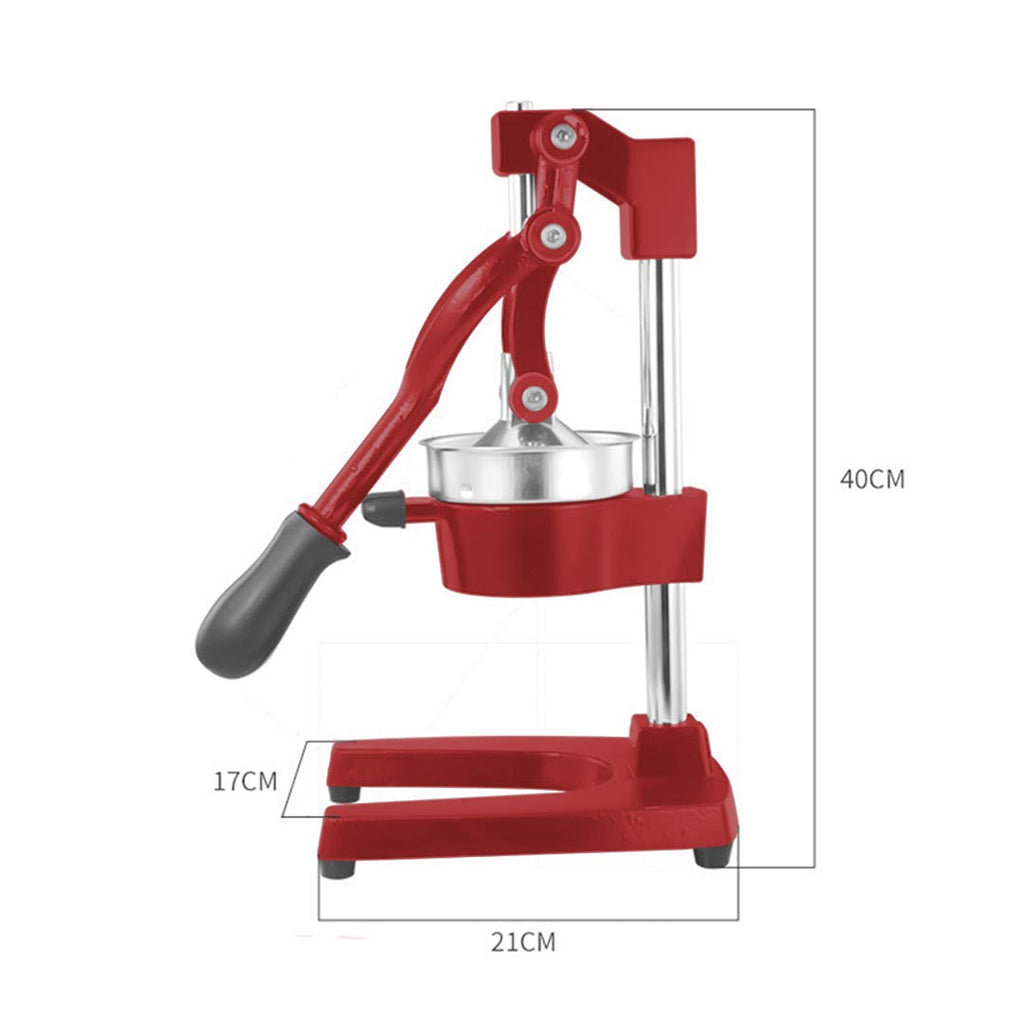 NNEAGS Manual Juicer Hand Press Juice Extractor Squeezer Orange Citrus Red