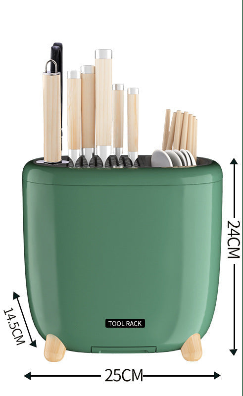 Mini UV Knife Sterilizer Rack for Cutlery and Tableware Storage